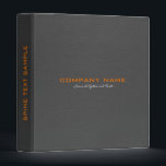 Dark Grey Leather Look Customized Avery Binder<br><div class="desc">Dark grey leather look pattern, Avery binder customizable template. Simple, clean, and elegant design with fully customizable text. Available on many products. This is a graphic of leather and not real or fake leather—a one-inch binder.</div>