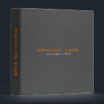 Dark Grey Leather Look Customized Avery Binder<br><div class="desc">Dark grey leather look pattern,  Avery binder customizable template. Simple,  clean,  and elegant design with fully customizable text. Available on many products. This is a graphic of leather and not real or fake leather—a one-inch binder.</div>