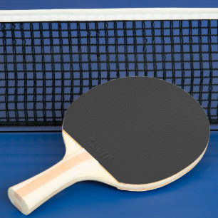 Dark Grey Leather Look Customized Ping Pong Paddle
