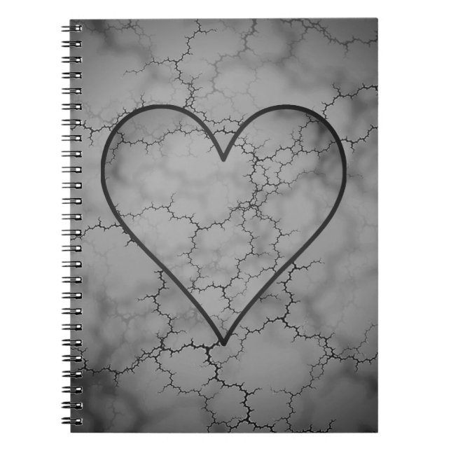 Dark Grey Marble Notebook (Front)
