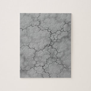 Dark Grey Marble Pattern Jigsaw Puzzle