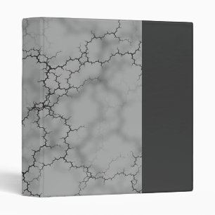 Dark Grey Marbled Binder