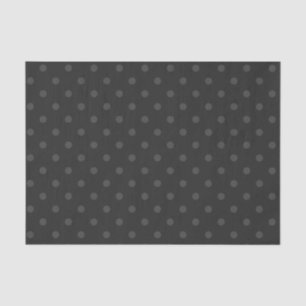 Dark Grey & Medium Grey Polka Dots Tissue Paper