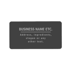Dark Grey Multi-Purpose Label