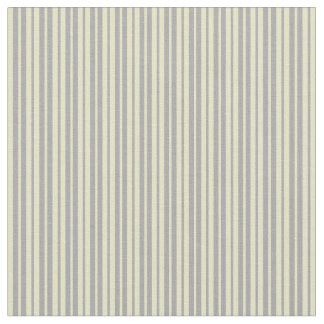 Dark Grey & Pale Goldenrod Lined/Striped Pattern Fabric