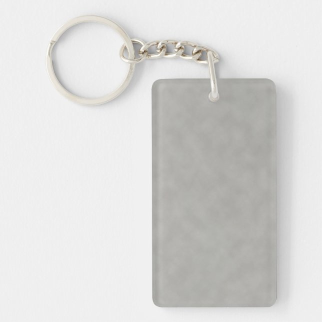 Dark Grey Parchment Texture Background Keychain (Front)