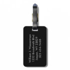 Dark Grey Steel Metal - Monogram Masculine Design