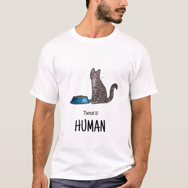 Dark Grey Tabby Cat Shirt (Front)