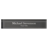 Dark Grey Unique Elegant Modern Minimalist