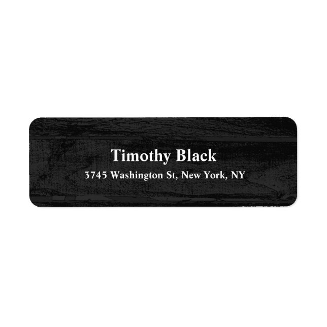 Dark Grey Wood Elegant Plain Modern Style (Front)