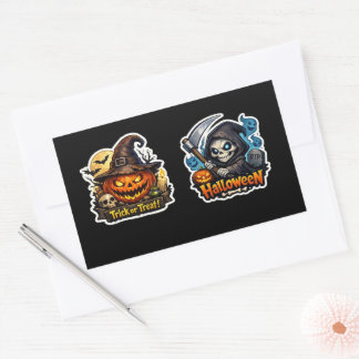 💀🎃 Dark Grim Reaper Halloween Sticker