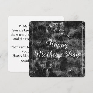 Dark Grunge Abstract Black Marble design Invitation