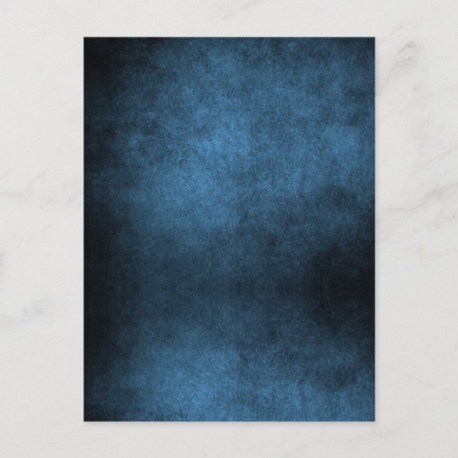 Dark Grunge Background - Blue Postcard (Front)