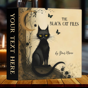 Dark Grunge Black Cat Binder