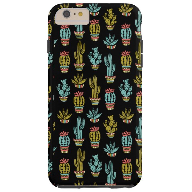 Dark Grunge Cactus Pattern Case-Mate iPhone Case (Back)