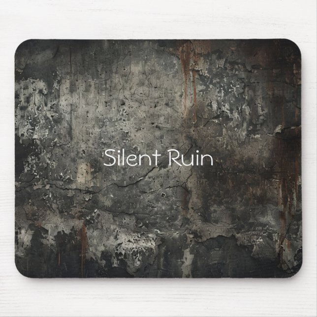 Dark Grunge Concrete Mousepad (Front)