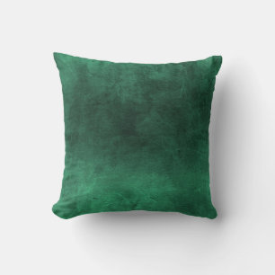 Dark Grunge - Green Throw Pillow