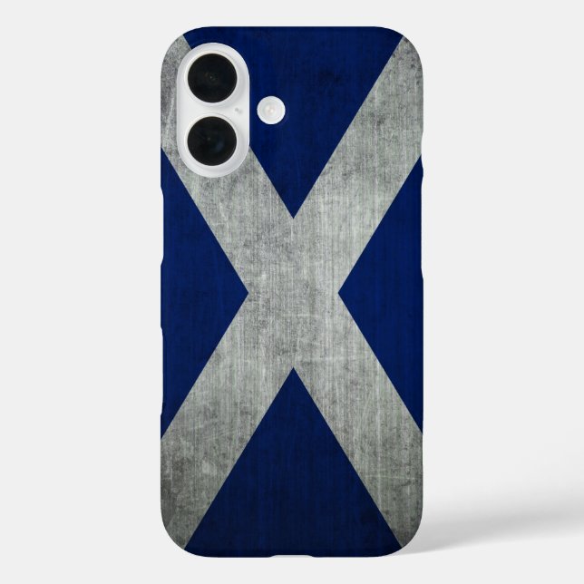 Dark Grunge Scotland Flag Case-Mate iPhone Case (Back)