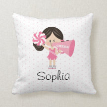 Dark Hair Light Skin Pink Cheerleading Cheer