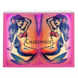 Dark-haired mermaid beauty Thunder_Cove Calendar