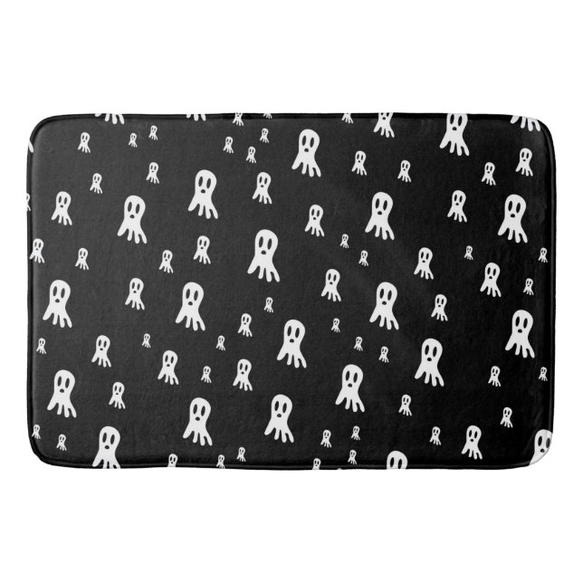 Dark Halloween Ghosts  Bath Mat (Front)