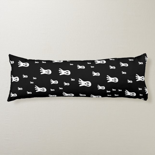 Dark Halloween Ghosts  Body Pillow (Front)