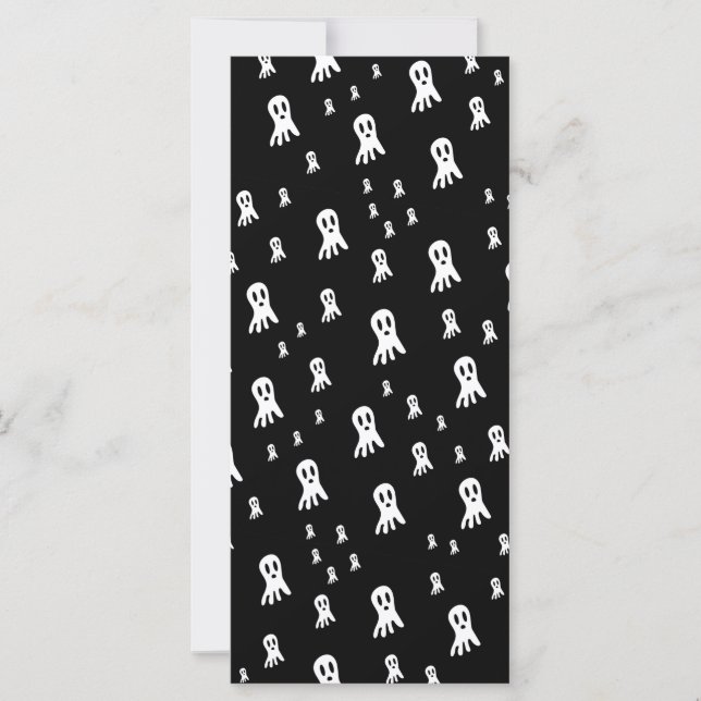 Dark Halloween Ghosts  Card (Front)