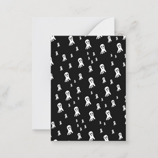 Dark Halloween Ghosts  Card (Front)