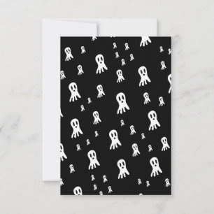 Dark Halloween Ghosts Card
