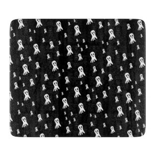 Dark Halloween Ghosts Cutting Board