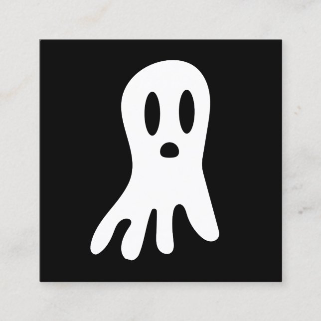 Dark Halloween Ghosts  Discount Card (Front)