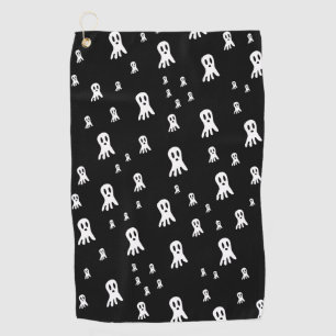 Dark Halloween Ghosts  Golf Towel
