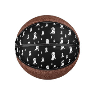 Dark Halloween Ghosts Mini Basketball