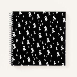 Dark Halloween Ghosts  Notebook