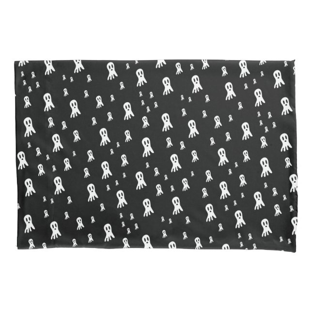 Dark Halloween Ghosts  Pillowcase (Front-Left)