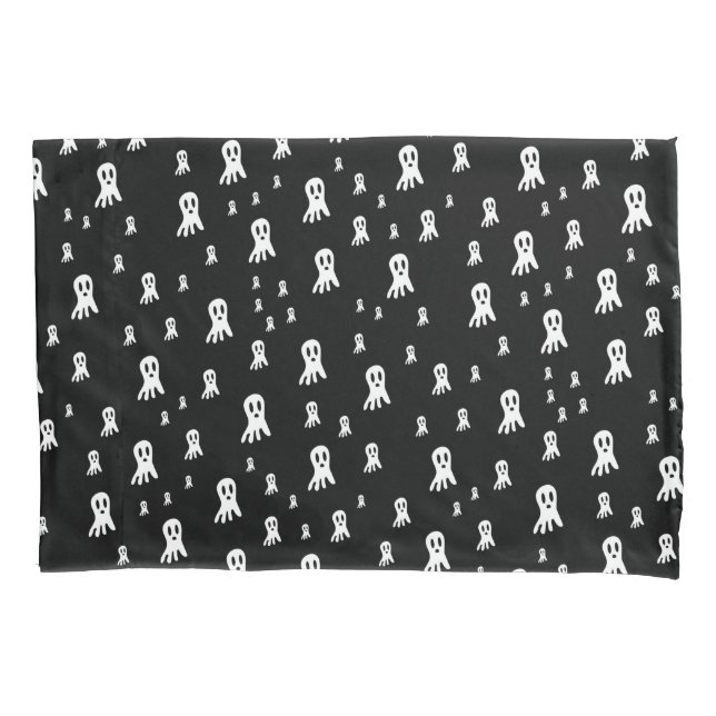 Dark Halloween Ghosts  Pillowcase (Front)