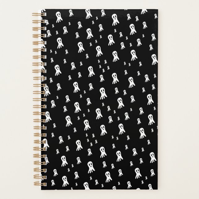 Dark Halloween Ghosts  Planner (Front)