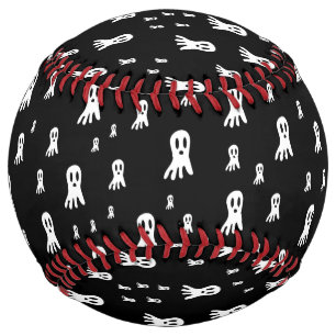 Dark Halloween Ghosts Softball