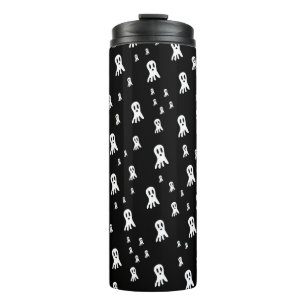 Dark Halloween Ghosts Thermal Tumbler