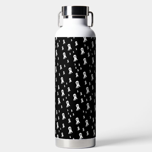 Dark Halloween Ghosts  Water Bottle (Front)