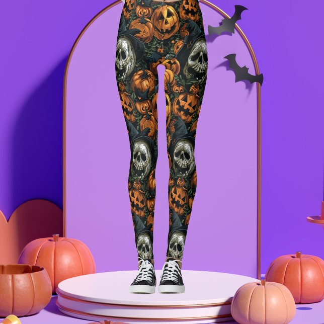 Dark Halloween Pumpkin  Leggings (Creator Uploaded)