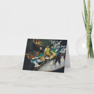 Dark Harbour Fishermen by Newell Convers Wyeth Thank You Card