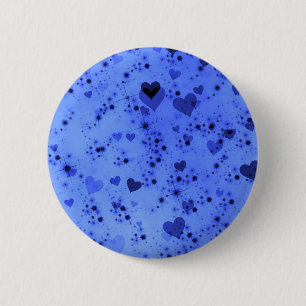 Dark Heart Bokeh Pattern One 2 Inch Round Button