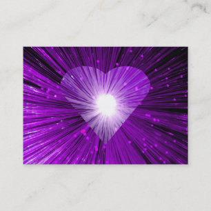 Dark Heart Pink business card purple chubby