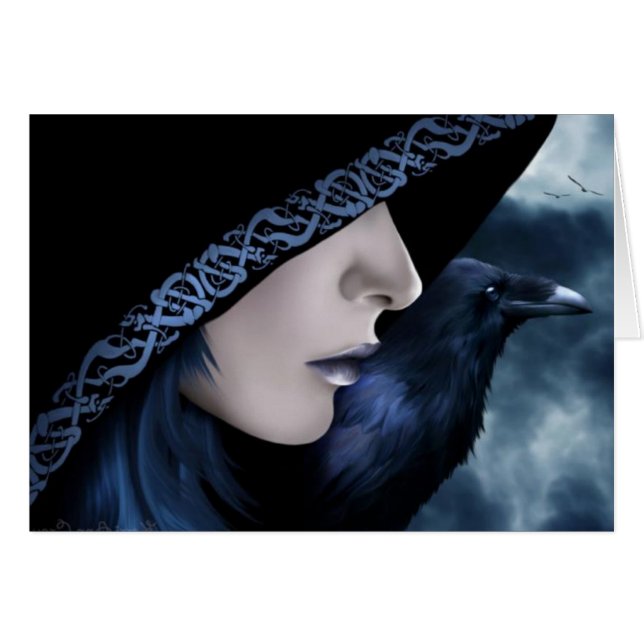Dark Hooded Raven (Front Horizontal)