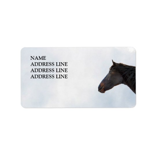 Dark Horse and Sky - Western Return Address