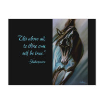 Dark Horse in Aqua - Expressive Motion Stallion