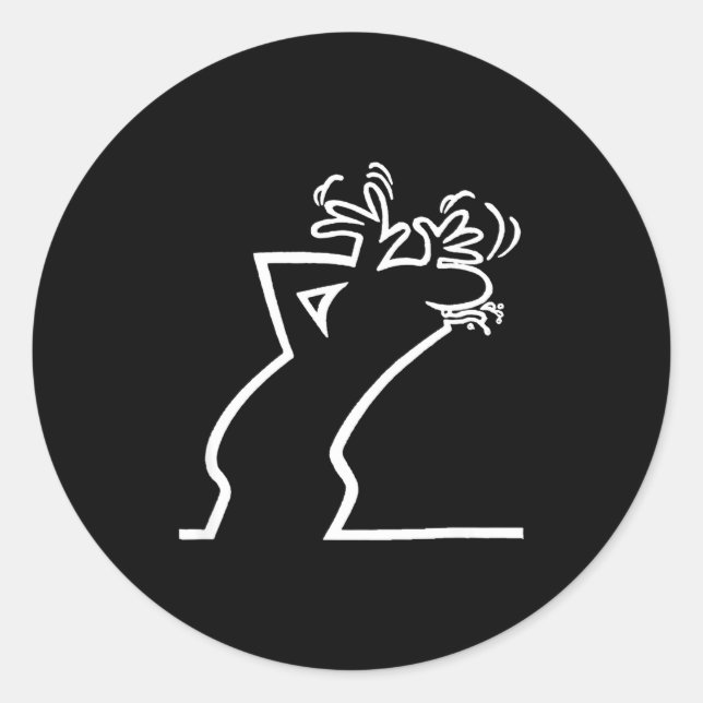 Dark Humor Sarcasm Funny Quote Witty Irony Office  Classic Round Sticker (Front)