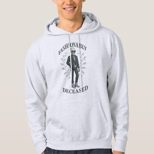 Dark Humour & High Style Goth Core Apparel Hoodie (Front)