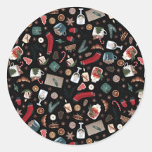 Dark Hygge Christmas Pattern